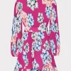 liv_petals_in_bloom_pleat_3-5.webp Mini Dresses-MILLY Liv Petals In Bloom Pleated Dress Pink Multi