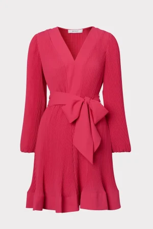liv_pleated_dress_0-15.webp Mini Dresses-MILLY Liv Pleated Dress Milly Pink