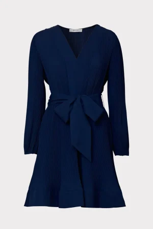 liv_pleated_dress_0-7.webp Guest Of Dresses-MILLY Liv Pleated Dress Navy