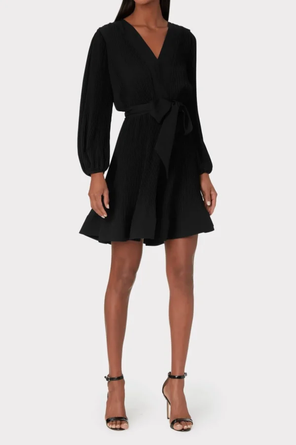 liv_pleated_dress_1-13.webp Cocktail Dresses-MILLY Liv Pleated Dress Black