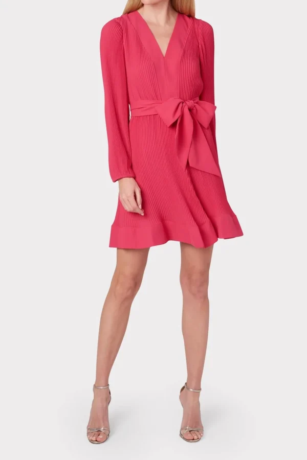 liv_pleated_dress_1-2.webp Jumpsuits & Rompers-MILLY Liv Pleated Dress Milly Pink