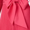 Pink Dresses-MILLY Liv Pleated Dress Milly Pink