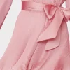 liv_satin_pleated_dress_2.webp Pink Dresses-MILLY Liv Satin Pleated Dress Rose Gold