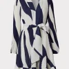 liv_zebra_print_dress_0-1.webp Day Dresses-MILLY Liv Zebra Print Dress Navy/Ecru