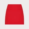 Jumpsuits & Rompers-MILLY Lizzy Cady Mini Skirt Red
