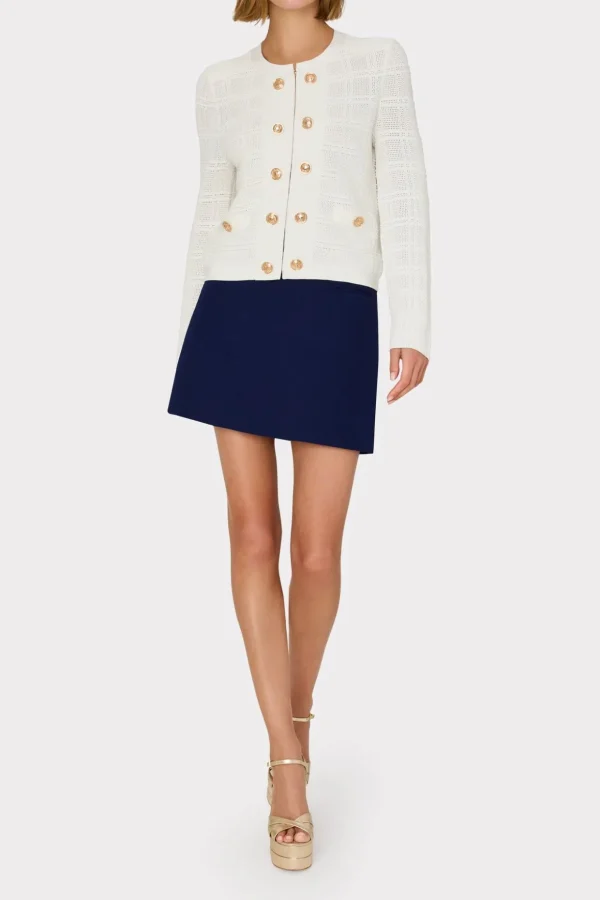 lizzy_cady_mini_skirt_1.webp Jumpsuits & Rompers-MILLY Lizzy Cady Mini Skirt Navy