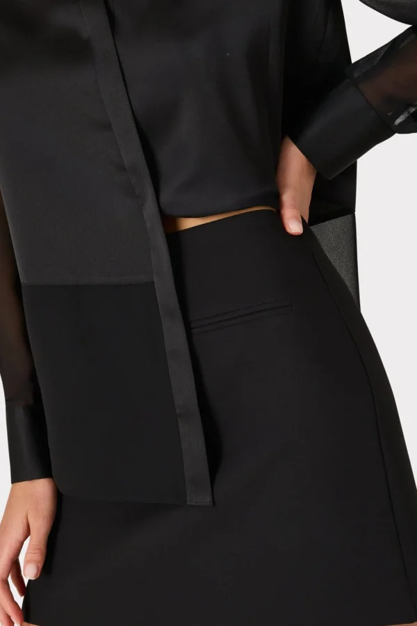 lizzy_cady_mini_skirt_2-2.webp Jumpsuits & Rompers-MILLY Lizzy Cady Mini Skirt Black