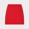 Jumpsuits & Rompers-MILLY Lizzy Cady Mini Skirt Red