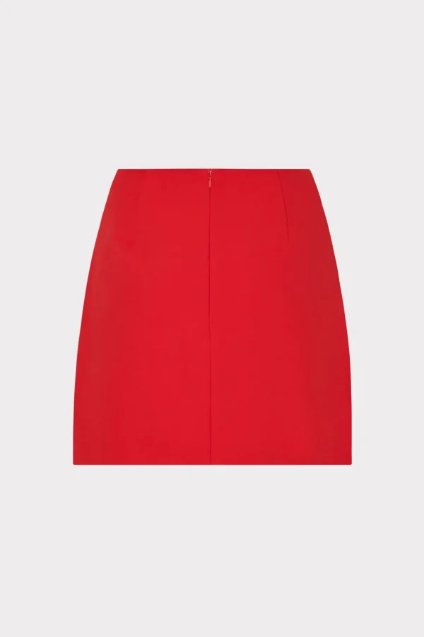 Jumpsuits & Rompers-MILLY Lizzy Cady Mini Skirt Red