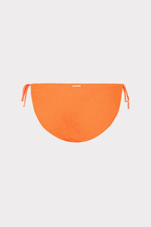 lori_textured_side_tie_bi_3-2.webp Jumpsuits & Rompers-MILLY Lori Textured Side Tie Bikini Bottom Neon Orange