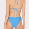 Jumpsuits & Rompers-MILLY Lori Textured Triangle Bikini Top Blue