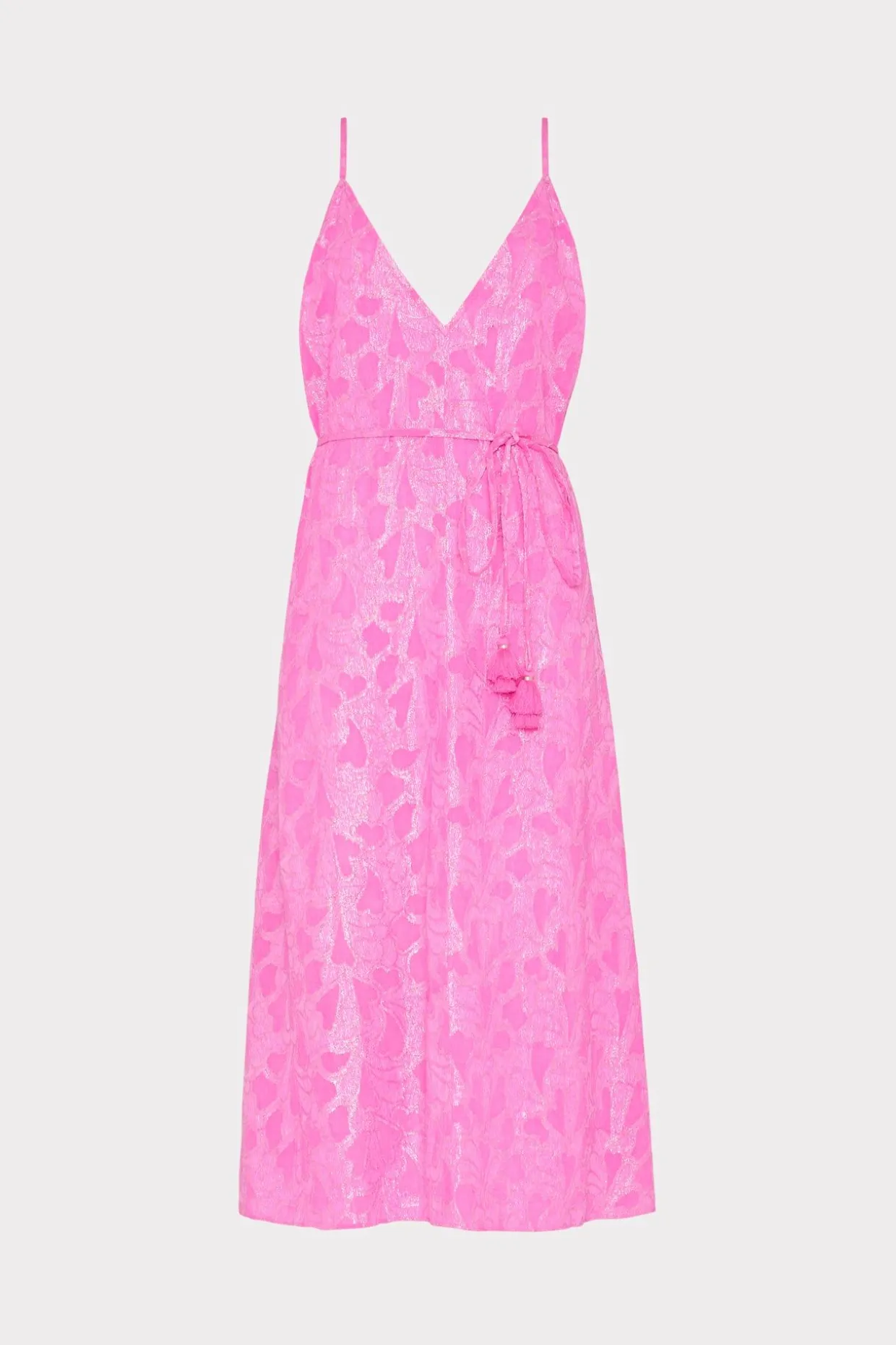 lurex_jacquard_spaghetti__0.webp Cover-Ups-MILLY Lurex Jacquard Spaghetti Strap Cover-Up Pink