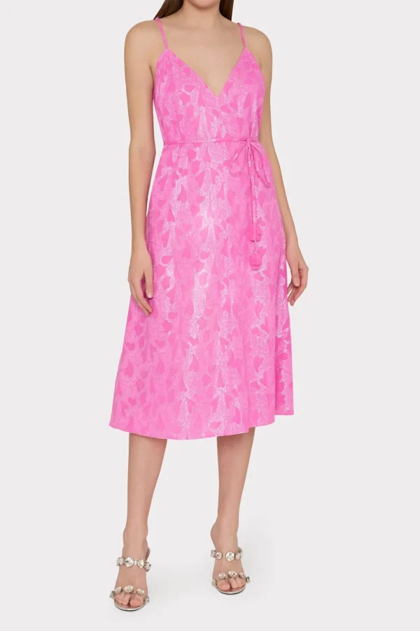 lurex_jacquard_spaghetti__1-1.webp Jumpsuits & Rompers-MILLY Lurex Jacquard Spaghetti Strap Cover-Up Pink