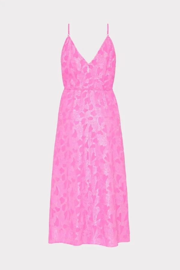 lurex_jacquard_spaghetti__3.webp Cover-Ups-MILLY Lurex Jacquard Spaghetti Strap Cover-Up Pink