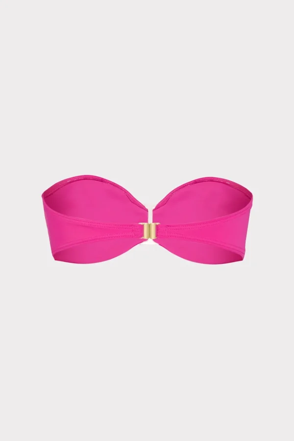 Jumpsuits & Rompers-MILLY Margot Bandeau Top Hot Pink