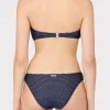 Bikinis-MILLY Margot Textured Waves Bikini Bottom Navy