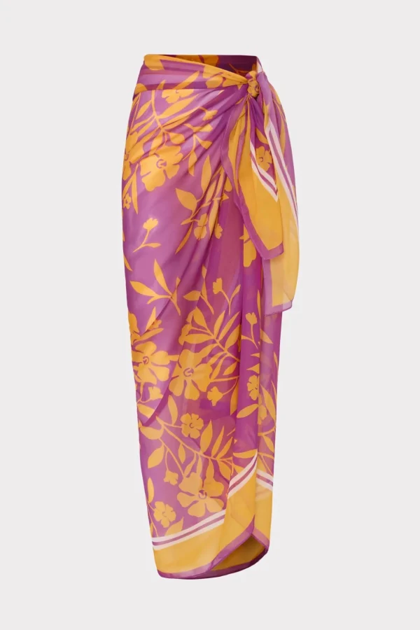 marigold_aroma_chiffon_sa_0.webp Cover-Ups-MILLY Marigold Aroma Chiffon Sarong Multi
