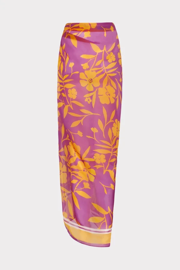 marigold_aroma_chiffon_sa_3.webp Cover-Ups-MILLY Marigold Aroma Chiffon Sarong Multi