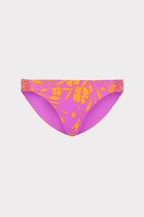 Jumpsuits & Rompers-MILLY Marigold Aroma Ruched Sides Bikini Bottom Multi