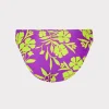 Jumpsuits & Rompers-MILLY Marigold Aroma Ruched Sides Bikini Bottom Purple Multi