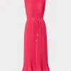 melina_solid_pleated_dres_0-10.webp Guest Of Dresses-MILLY Melina Solid Pleated Dress Milly Pink