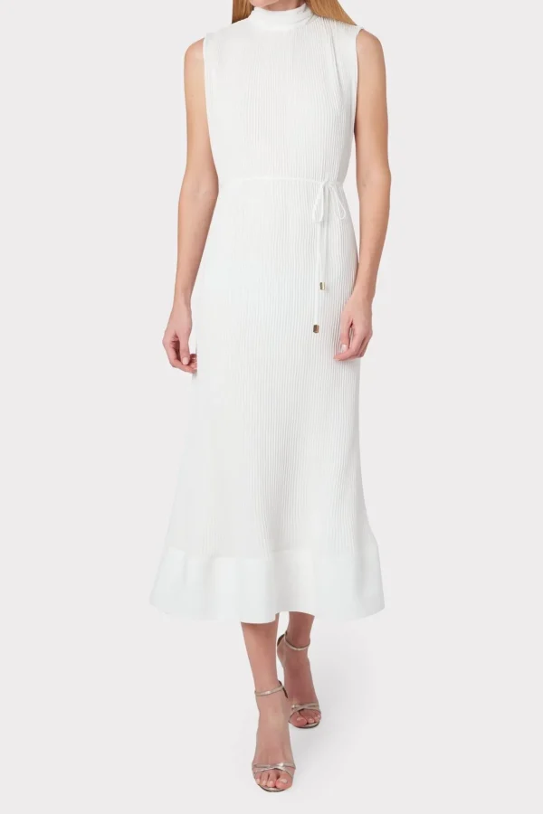 melina_solid_pleated_dres_1-14.webp Maxi Dresses-MILLY Melina Solid Pleated Dress White