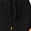 melina_solid_pleated_dres_2-5.webp Day Dresses-MILLY Melina Solid Pleated Dress Black