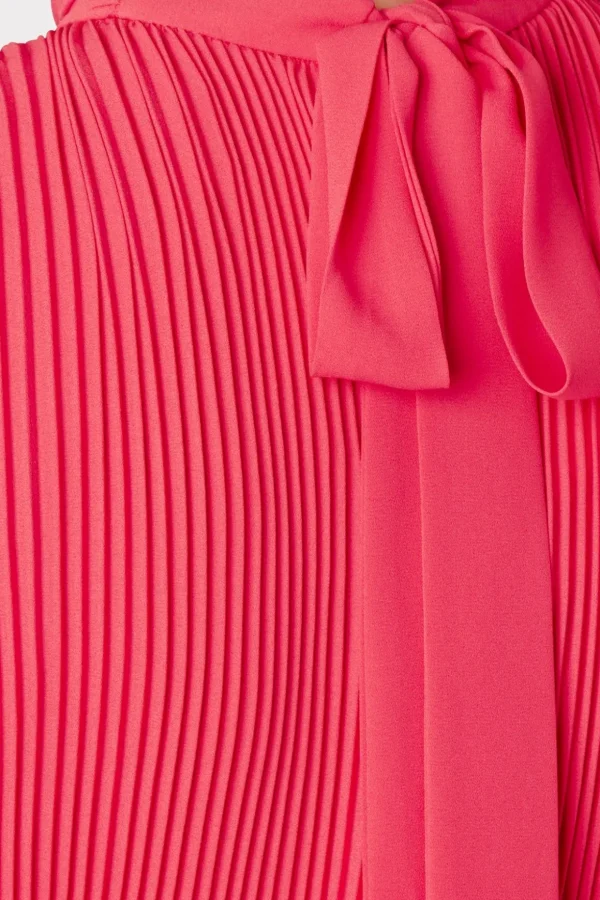 melina_solid_pleated_dres_2-9.webp Pink Dresses-MILLY Melina Solid Pleated Dress Milly Pink