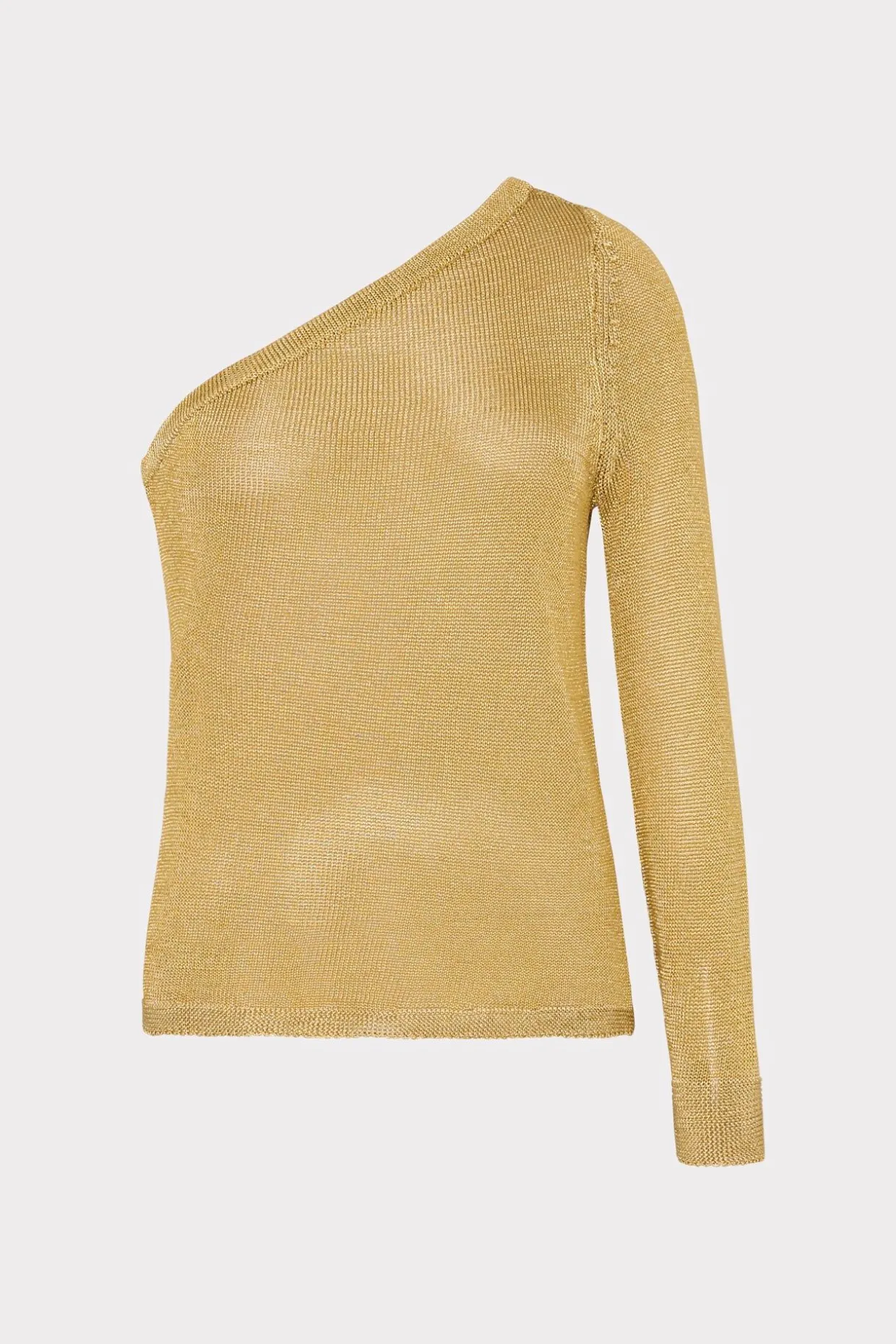 metallic_knit_one_shoulde_0.webp Sweaters & Knits-MILLY Metallic Knit One Shoulder Top Gold