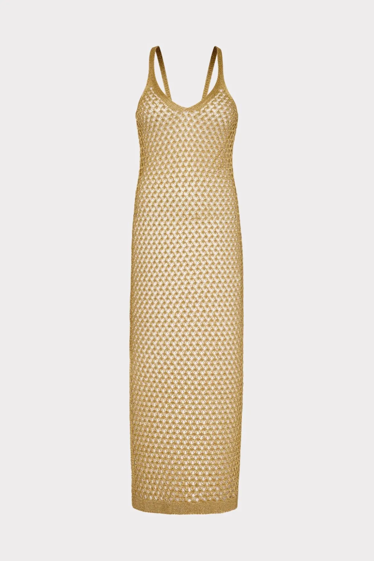 metallic_mesh_v_neck_midi_0-1.webp Jumpsuits & Rompers-MILLY Metallic Mesh V Neck Midi Cover-Up Dress Gold