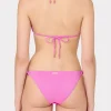 Bikinis-MILLY Metallic Ring Bikini Bottom Fuchsia/Silver