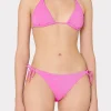Jumpsuits & Rompers-MILLY Metallic Ring Bikini Bottom Fuchsia/Silver