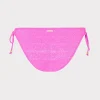 Bikinis-MILLY Metallic Ring Bikini Bottom Fuchsia/Silver