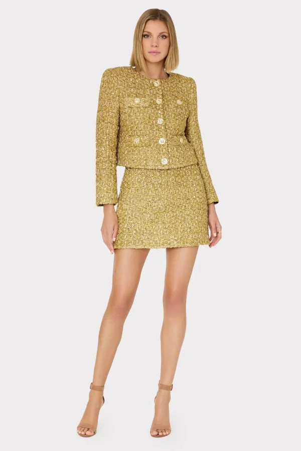 metallic_tweed_modern_min_1.webp Skirts-MILLY Metallic Tweed Modern Mini Skirt Gold