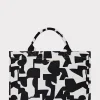 Beach Totes-MILLY Mimi Tote Bag Black/Ecru