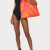 Jumpsuits & Rompers-MILLY Mimi Canvas Tote Milly Pink/Tangerine