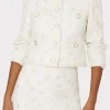 Skirts-MILLY Modern Mini Beaded Skirt Ecru