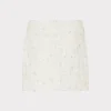 Skirts-MILLY Modern Mini Beaded Skirt Ecru