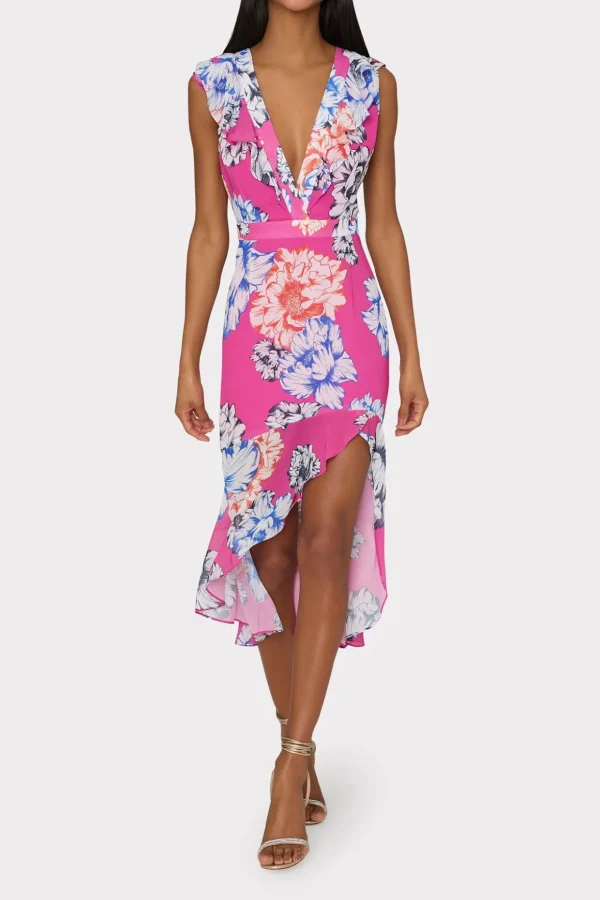 nanci_petals_in_bloom_ruf_1-2.webp Day Dresses-MILLY Nanci Petals In Bloom Ruffle Dress Pink Multi