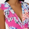 Jumpsuits & Rompers-MILLY Nanci Petals In Bloom Ruffle Dress Pink Multi