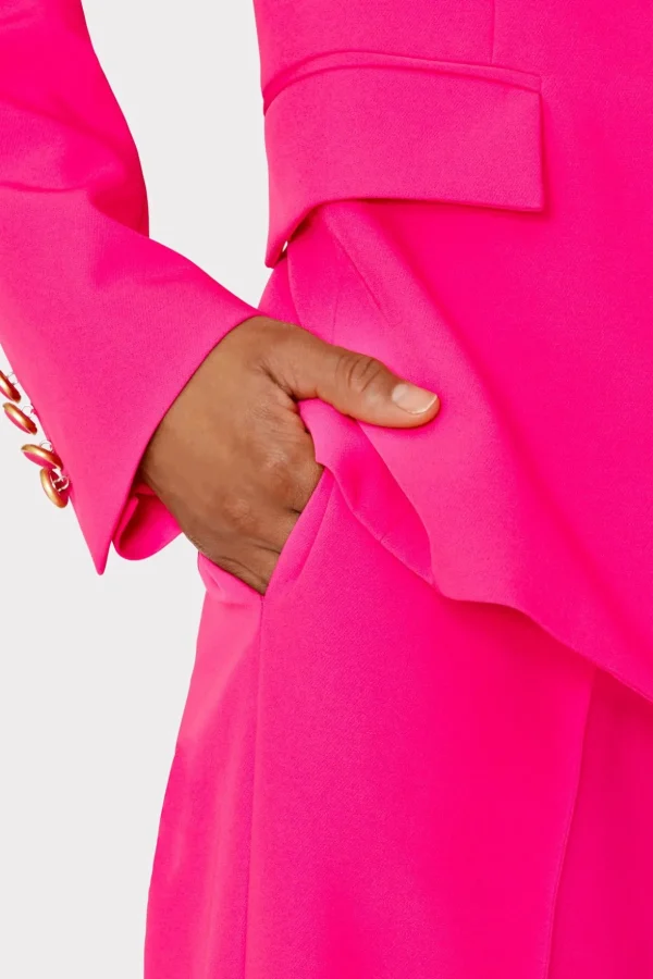 Jumpsuits & Rompers-MILLY Nash Cady Pants Milly Pink