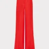 Jumpsuits & Rompers-MILLY Nash Viscose Twill Pants Red