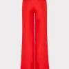 Jumpsuits & Rompers-MILLY Nash Viscose Twill Pants Red