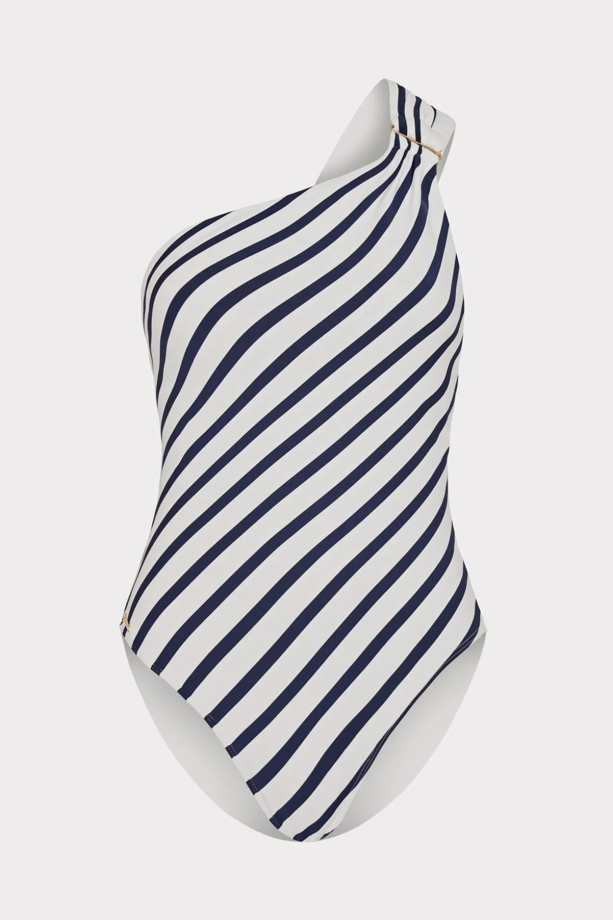 nautical_stripe_one_shoul_0.webp One Piece Swimsuits-MILLY Nautical Stripe One Shoulder One Piece Navy/White