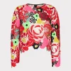 Tops-MILLY Nori Multi Color Lace Top Red Multi