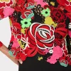 Tops-MILLY Nori Multi Color Lace Top Red Multi