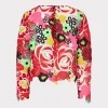 Tops-MILLY Nori Multi Color Lace Top Red Multi