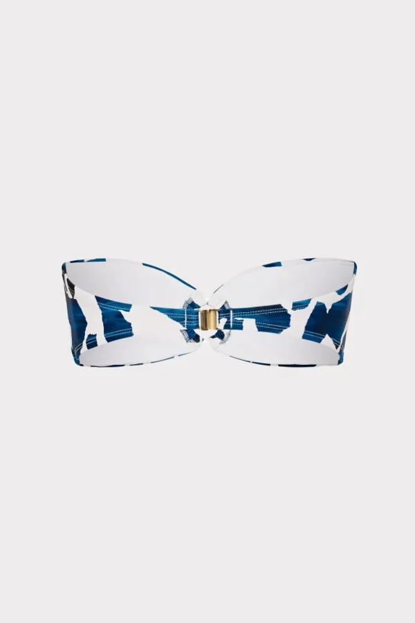 Jumpsuits & Rompers-MILLY Ocean Puzzle Bandeau Top Navy Multi