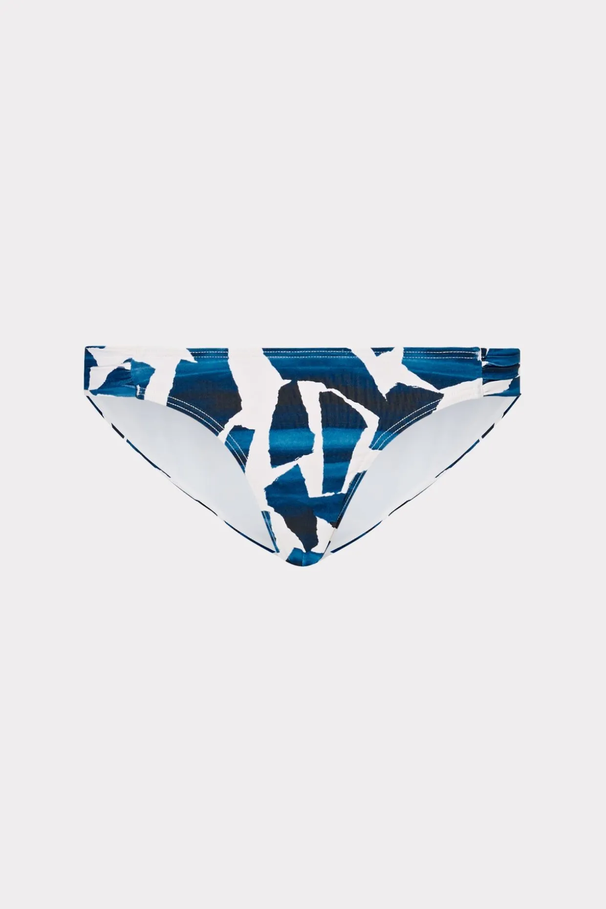 ocean_puzzle_ruched_sides_0.webp Bikinis-MILLY Ocean Puzzle Ruched Sides Bikini Bottom Navy Multi