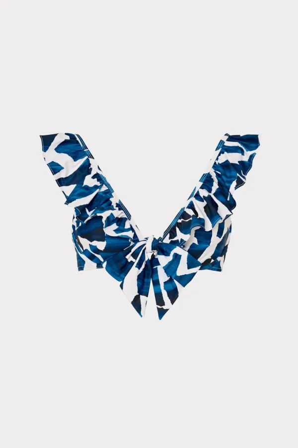 ocean_puzzle_ruffle_bikin_0-1.webp Jumpsuits & Rompers-MILLY Ocean Puzzle Ruffle Bikini Top Navy Multi